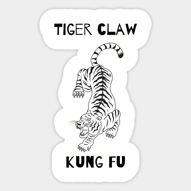 Tiger claw Kung fu Sticker by Rickido